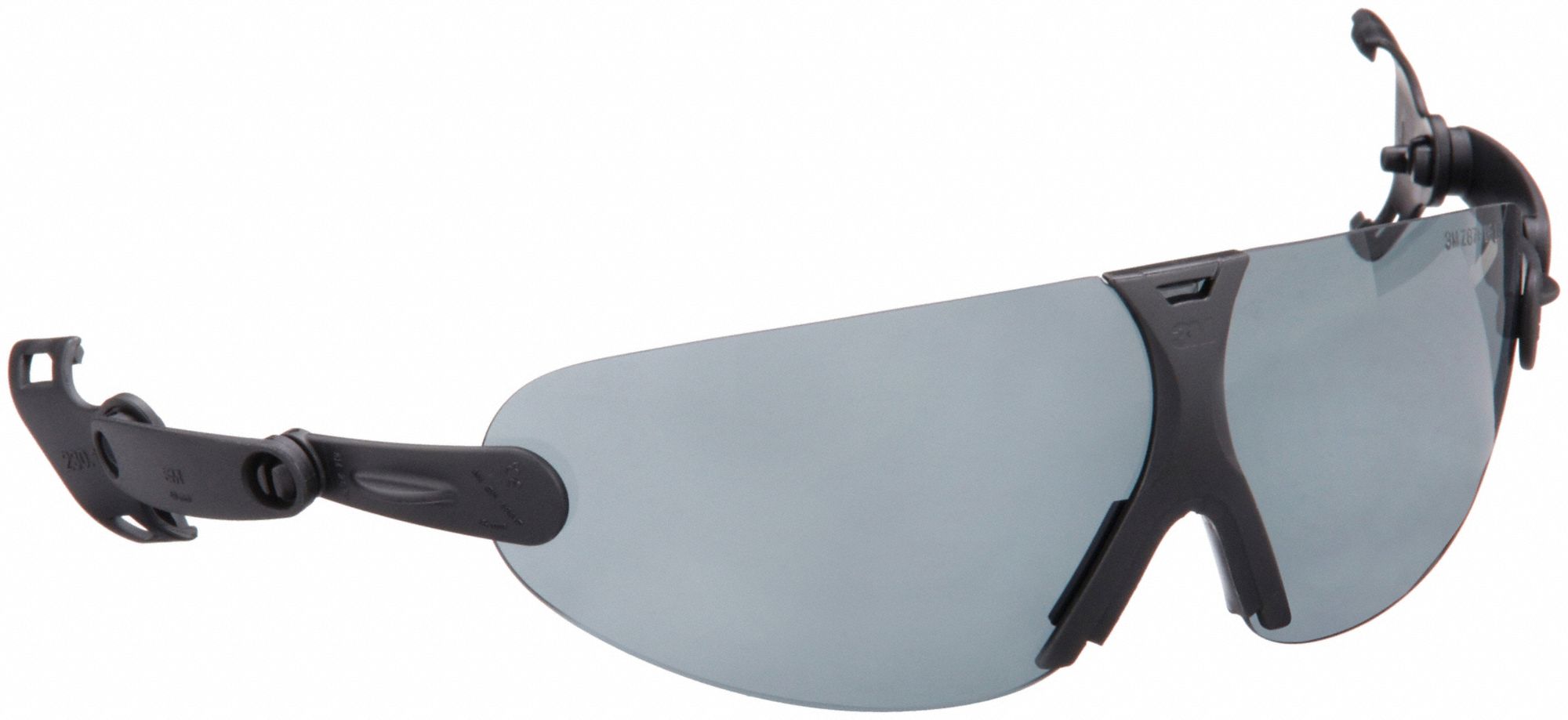 Clip-On Eyewear: Gray Lens Color, Anti-Fog/Scratch-Resistant, Suspension Mounting