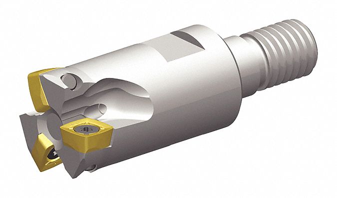 Cutter: 1 1/4 in Max. Cutting Dia., 1 9/64 Shank Dia., M16 Connection Size, Coolant Through