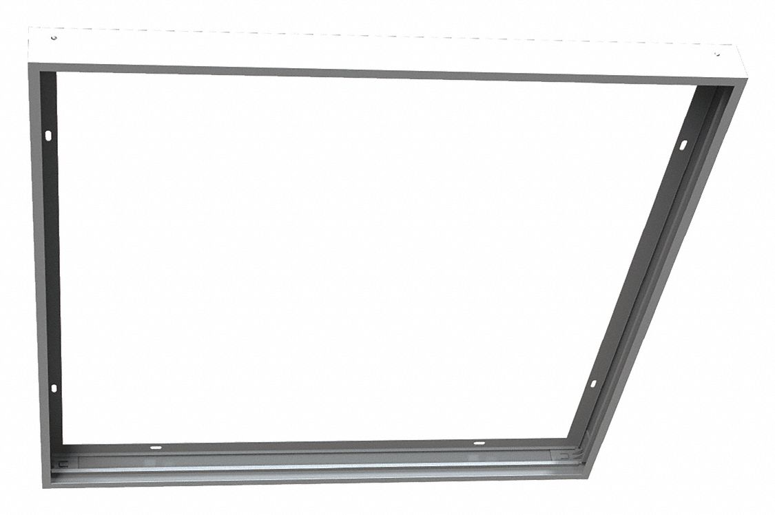 FLAT PANEL, ALUMINUM, WHITE, 24 IN LENGTH, SURFACE MOUNT