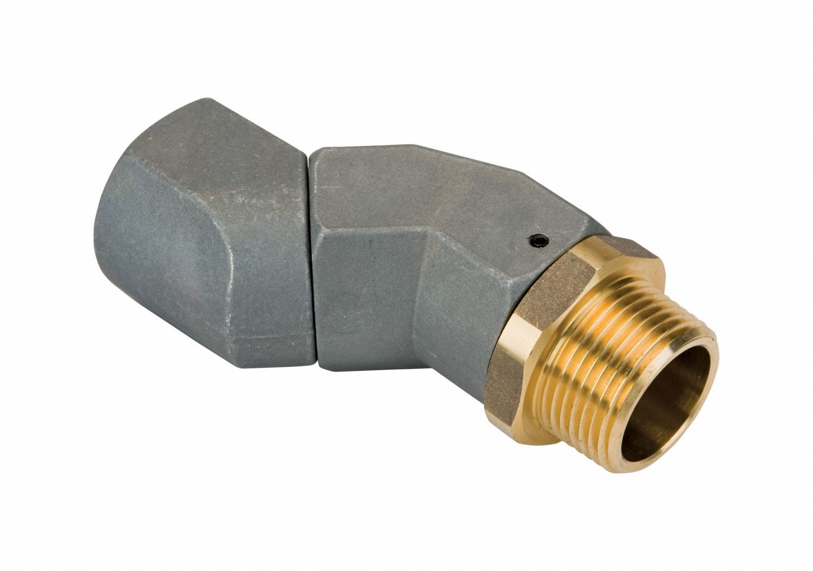 Swivel: Swivel, 1 in NPT Inlet, 1 in FNPT Discharge, Aluminum Body, 50 psi Max. Op Pressure
