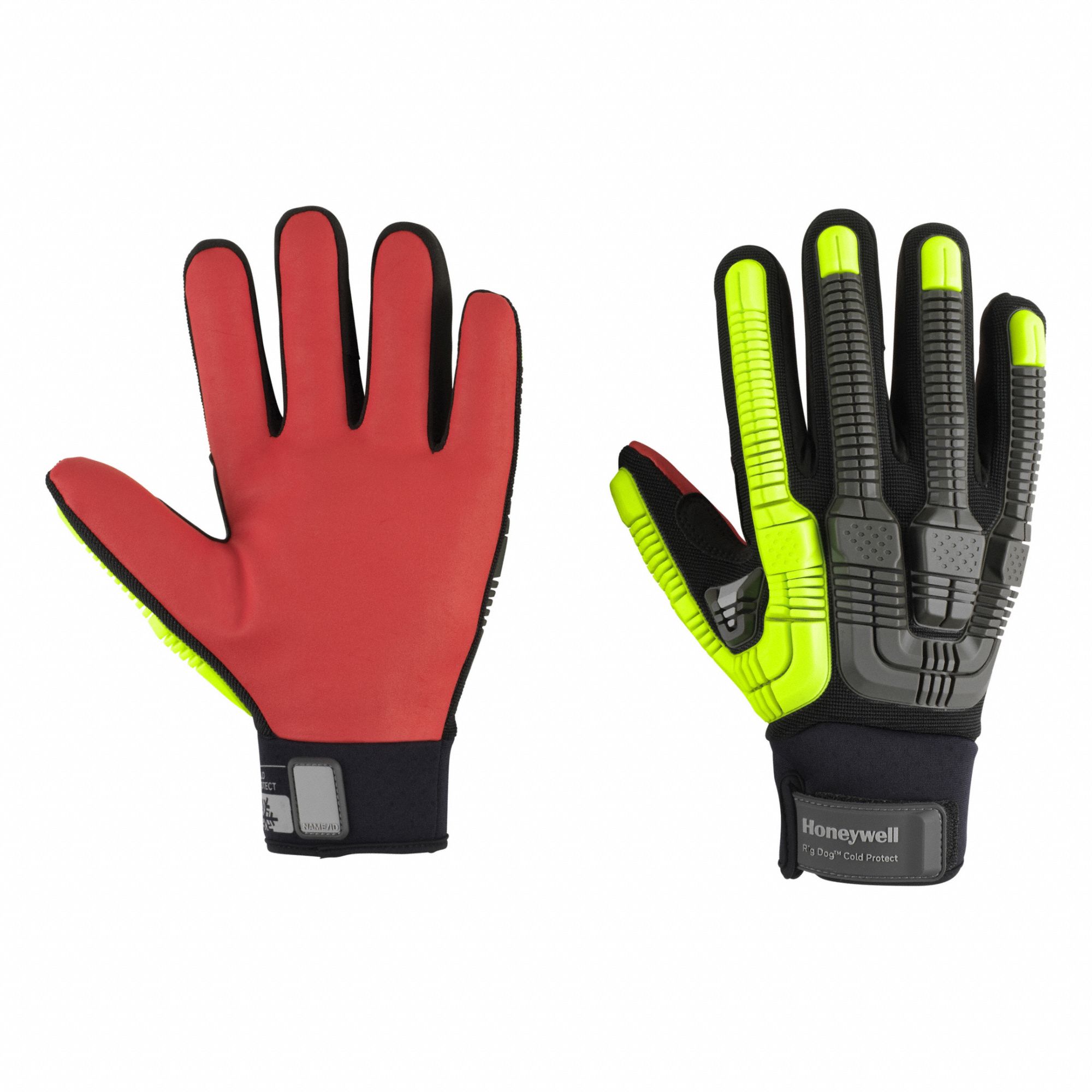 Mechanics Gloves: XL ( 10 ), Polyester, Hook-and-Loop Cuff, Palm Side, Polyester, 1 PR