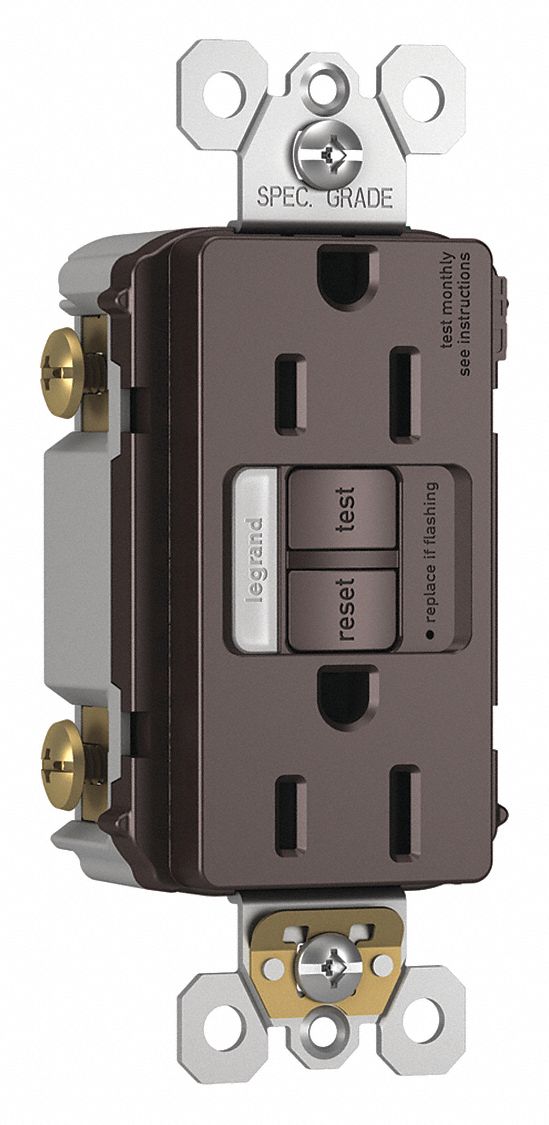 Power Inlet, 15A, 125VAC, Receptacle GFCI