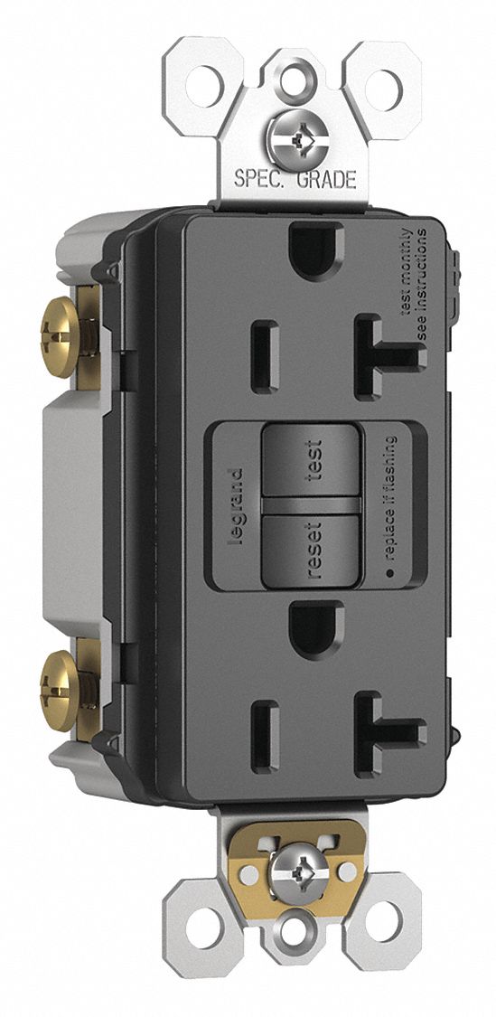 Power Inlet, 20A, 125VAC, Receptacle GFCI