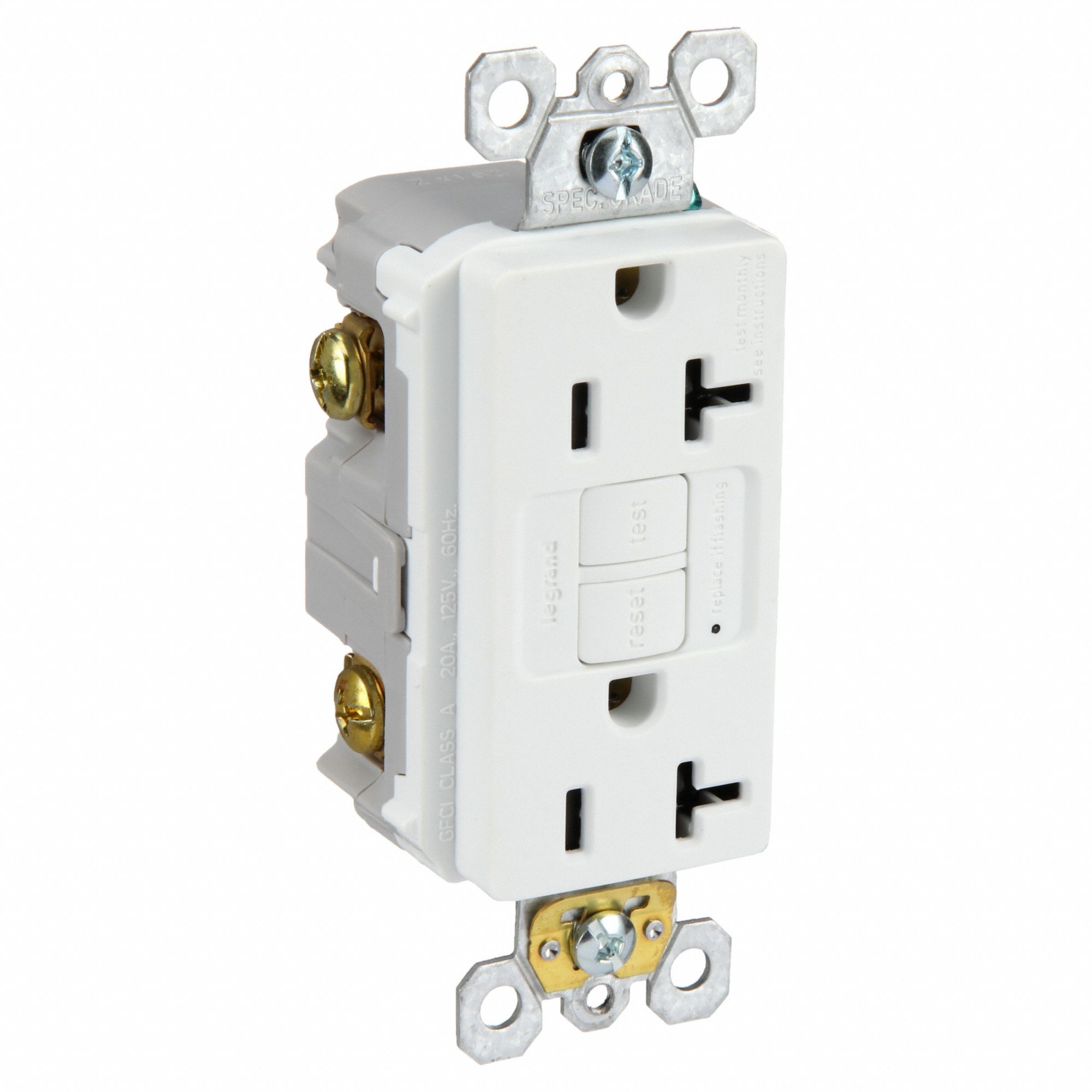 Power Inlet, 20A, 125VAC, Receptacle GFCI