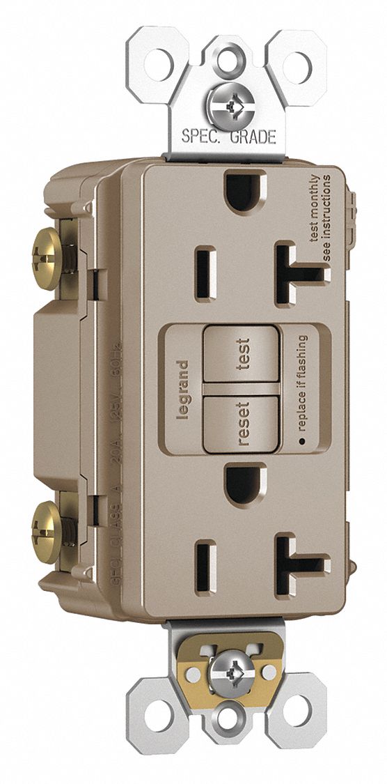 Power Inlet, 20A, 125VAC, Receptacle GFCI