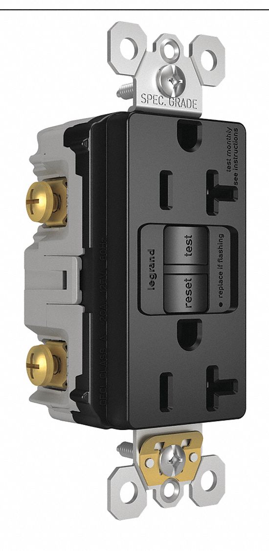 Power Inlet, 20A, 125VAC, Receptacle GFCI