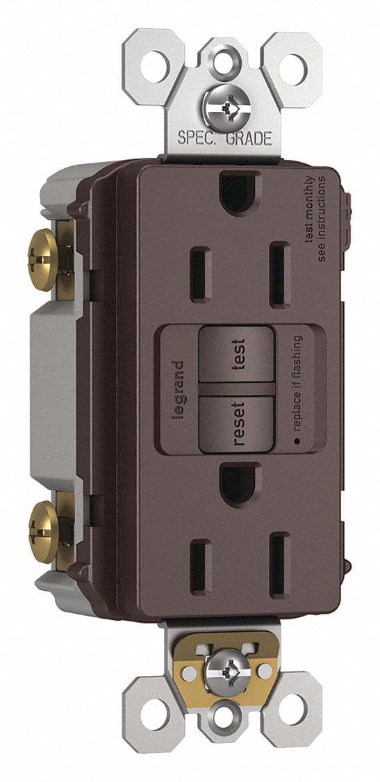 Power Inlet, 15A, 125VAC, Receptacle GFCI