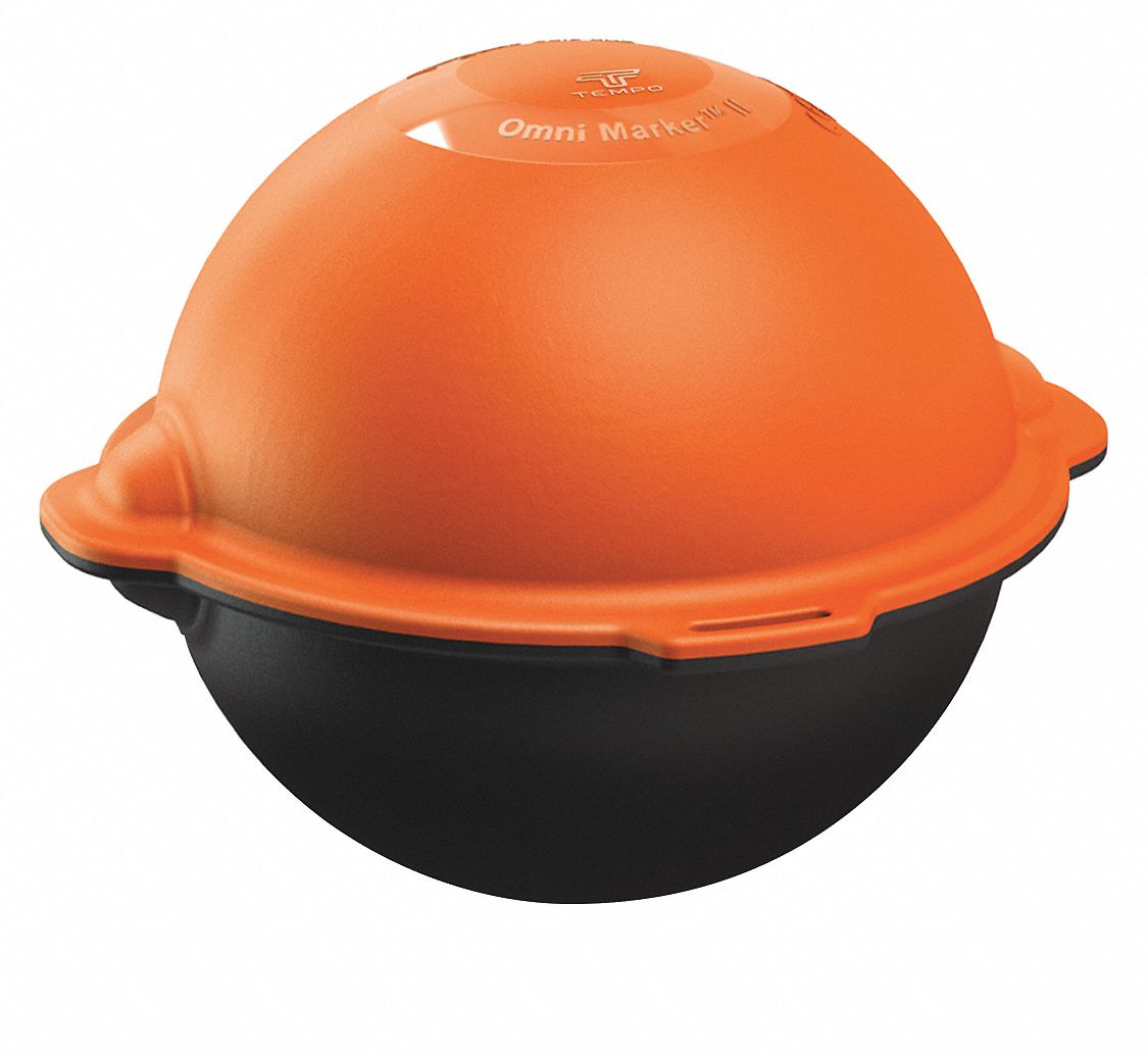 MARKER BALL, BLACK/ORANGE, CABLE TV