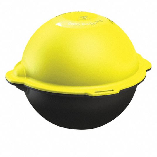 TEMPO COMMUNICATIONS Marker Ball, Polypropylene, Black, Yellow 56FN56
