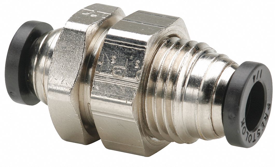 PARKERHANNIFIN Brass Bulkhead Union, 3/8 in Tube Size 56FP0362PWBH