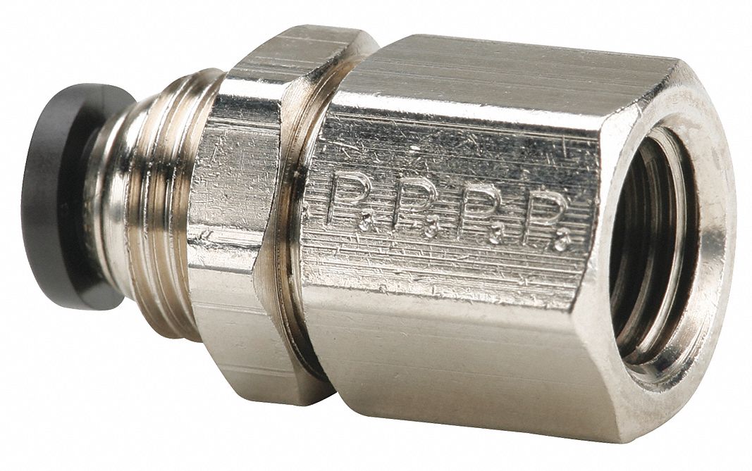 PARKERHANNIFIN Female Bulkhead, Tube Fitting Material Brass, Fitting