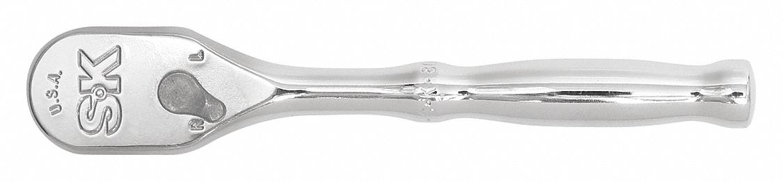 HAND RATCHET,6 IN,CHROME,1/4 IN