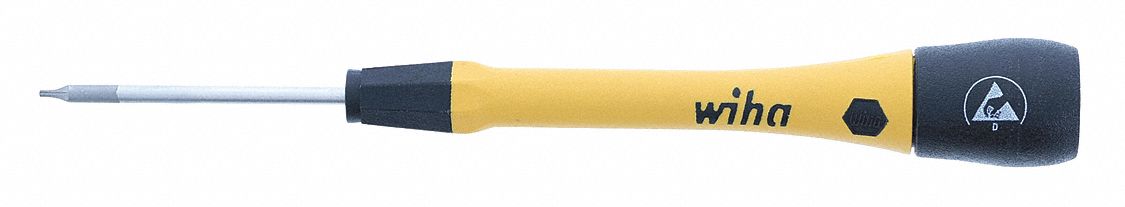 ESD-Safe Precision Torx Screwdriver: ESD Safe PicoFinish, Std Lg, Torx Tip, T2 Tip Size
