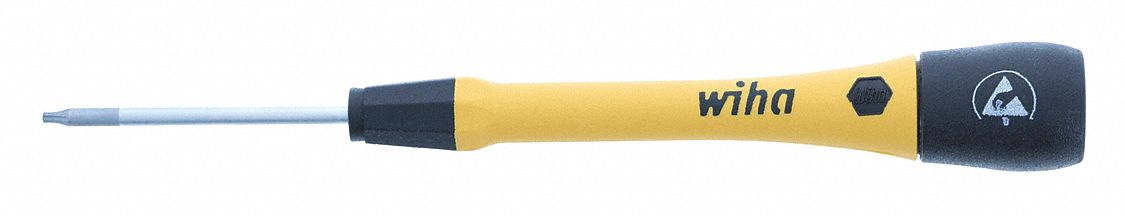 ESD-Safe Precision Torx Screwdriver: ESD Safe PicoFinish, Std Lg, Torx Tip, T5 Tip Size
