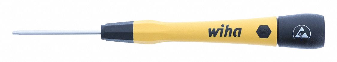 ESD-Safe Precision Torx Screwdriver: ESD Safe PicoFinish, Std Lg, Torx Tip, T8 Tip Size