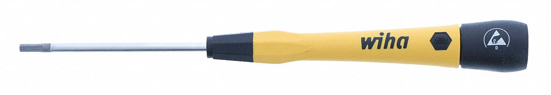 ESD-Safe Precision Hex Screwdriver: ESD Safe PicoFinish, Std Lg, 3/32 in Tip Size