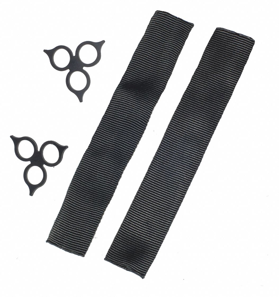 Synthetic Shackle Kit: Soft Shackles, HMPE/Polyethylene, (2) Lock Rings/(2) Sleeves, 2 PK