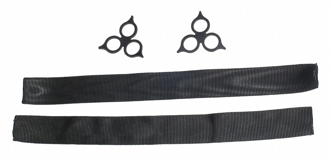 Synthetic Shackle Kit: Soft Shackles, HMPE/Polyethylene, (2) Lock Rings/(2) Sleeves, 2 PK