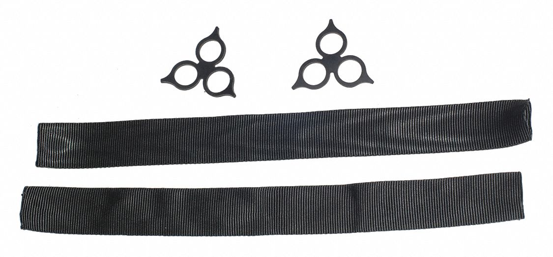 Synthetic Shackle Kit: Soft Shackles, HMPE/Polyethylene, (2) Lock Rings/(2) Sleeves, 2 PK