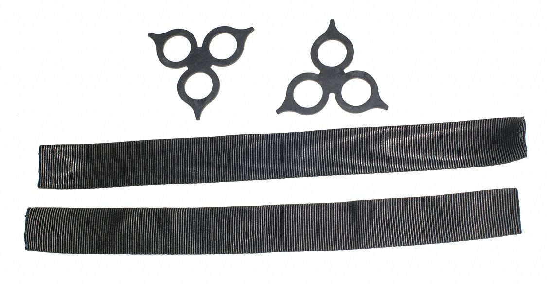 Synthetic Shackle Kit: Soft Shackles, HMPE/Polyethylene, (2) Lock Rings/(2) Sleeves, 2 PK