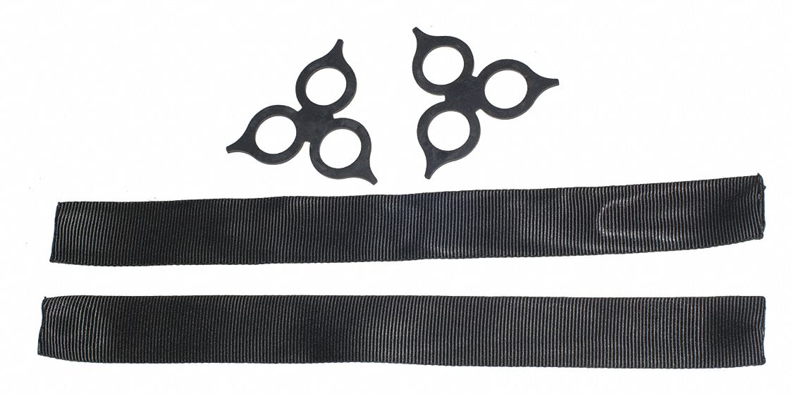 Synthetic Shackle Kit: Soft Shackles, HMPE/Polyethylene, (2) Lock Rings/(2) Sleeves, 2 PK