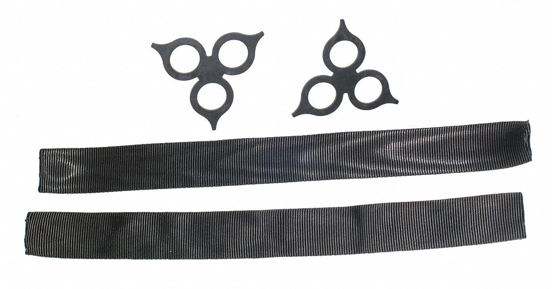 Synthetic Shackle Kit: Soft Shackles, HMPE/Polyethylene, (2) Lock Rings/(2) Sleeves, 2 PK