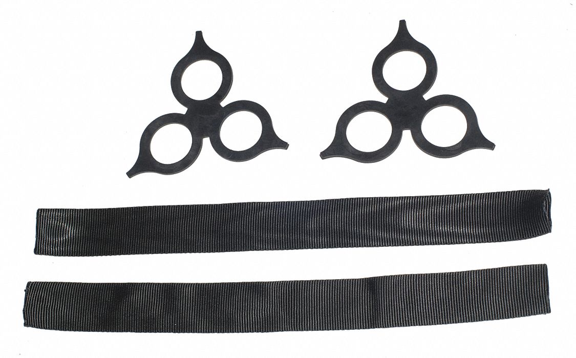 Synthetic Shackle Kit: Soft Shackles, HMPE/Polyethylene, (2) Lock Rings/(2) Sleeves, 2 PK