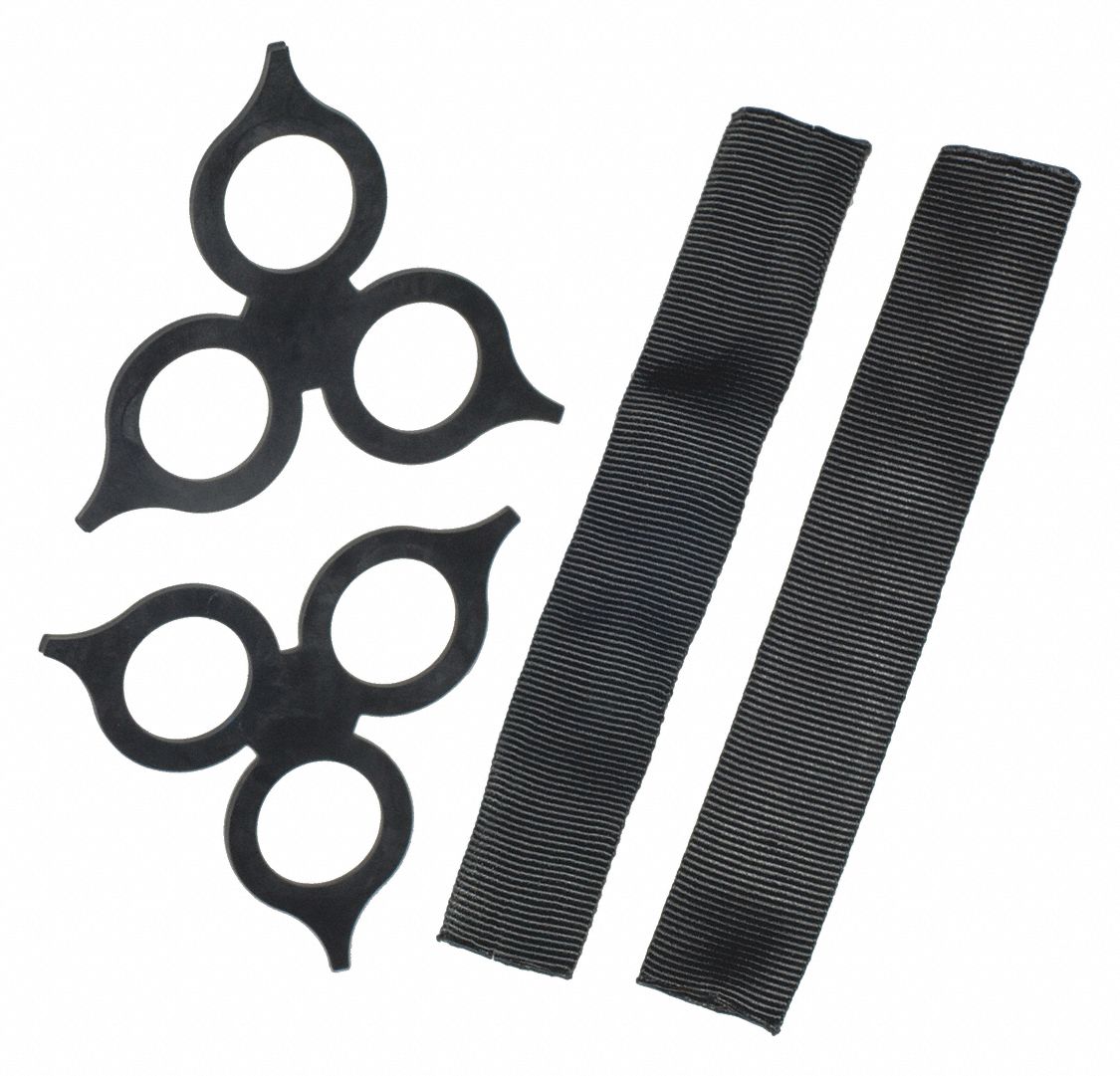 Synthetic Shackle Kit: Soft Shackles, HMPE/Polyethylene, (2) Lock Rings/(2) Sleeves, 2 PK