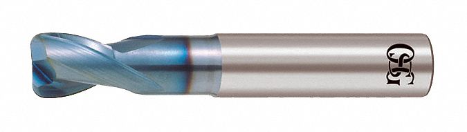Corner Radius End Mill: Carbide, DLC Coated, 2 Flute, 3/4" Mill Dia, 1-1/8" LOC, 0.03" Rad