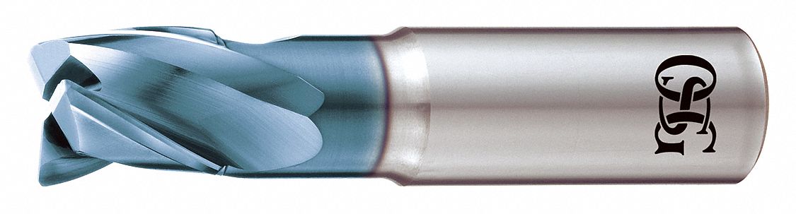 Square End Mill: Carbide, DLC Coated, 3 Flute, 3/4" Mill Dia, 1.142" LOC, 4" OAL