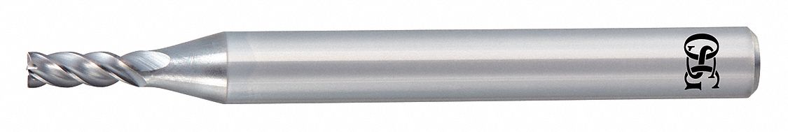 Square End Mill: Carbide, 4 Flute, 10 mm Mill Dia, 22 mm LOC, 80 mm OAL