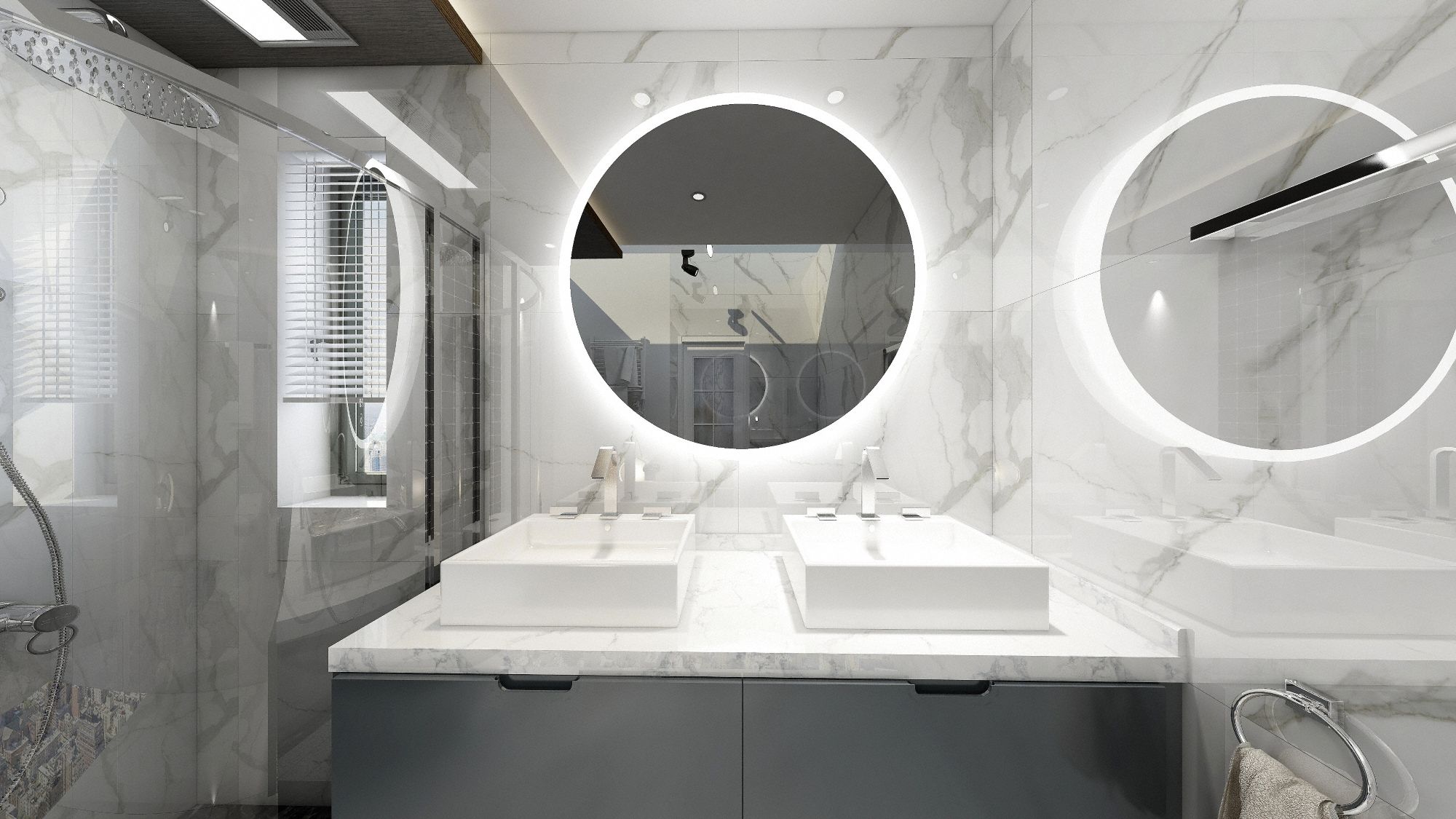 Mirror: Round, Wall,