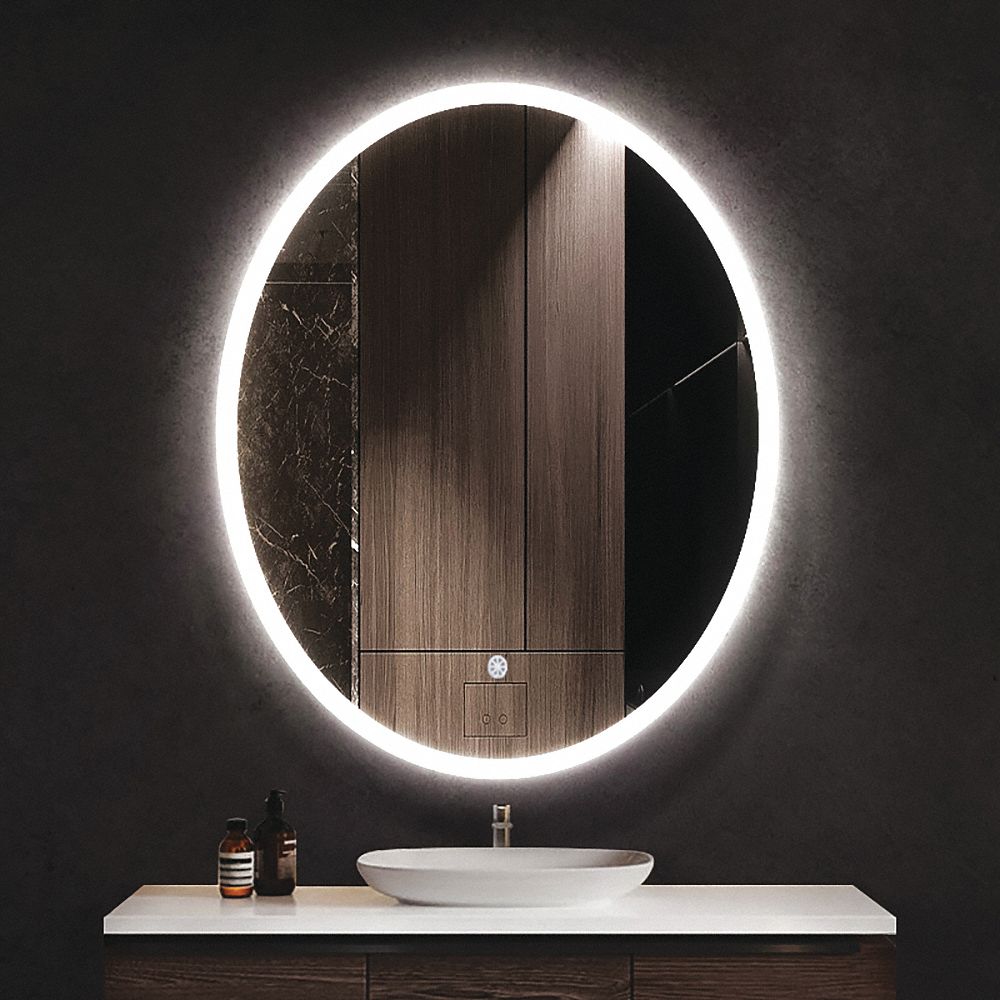 Mirror: Oval, Wall,