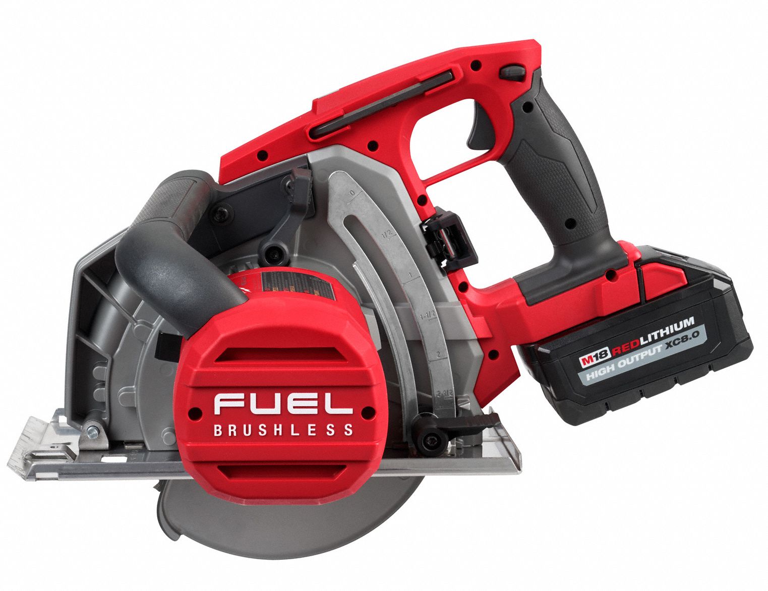 MILWAUKEE Circular Saw Kit, 8 in Blade Dia., Right Blade Side, Bevel