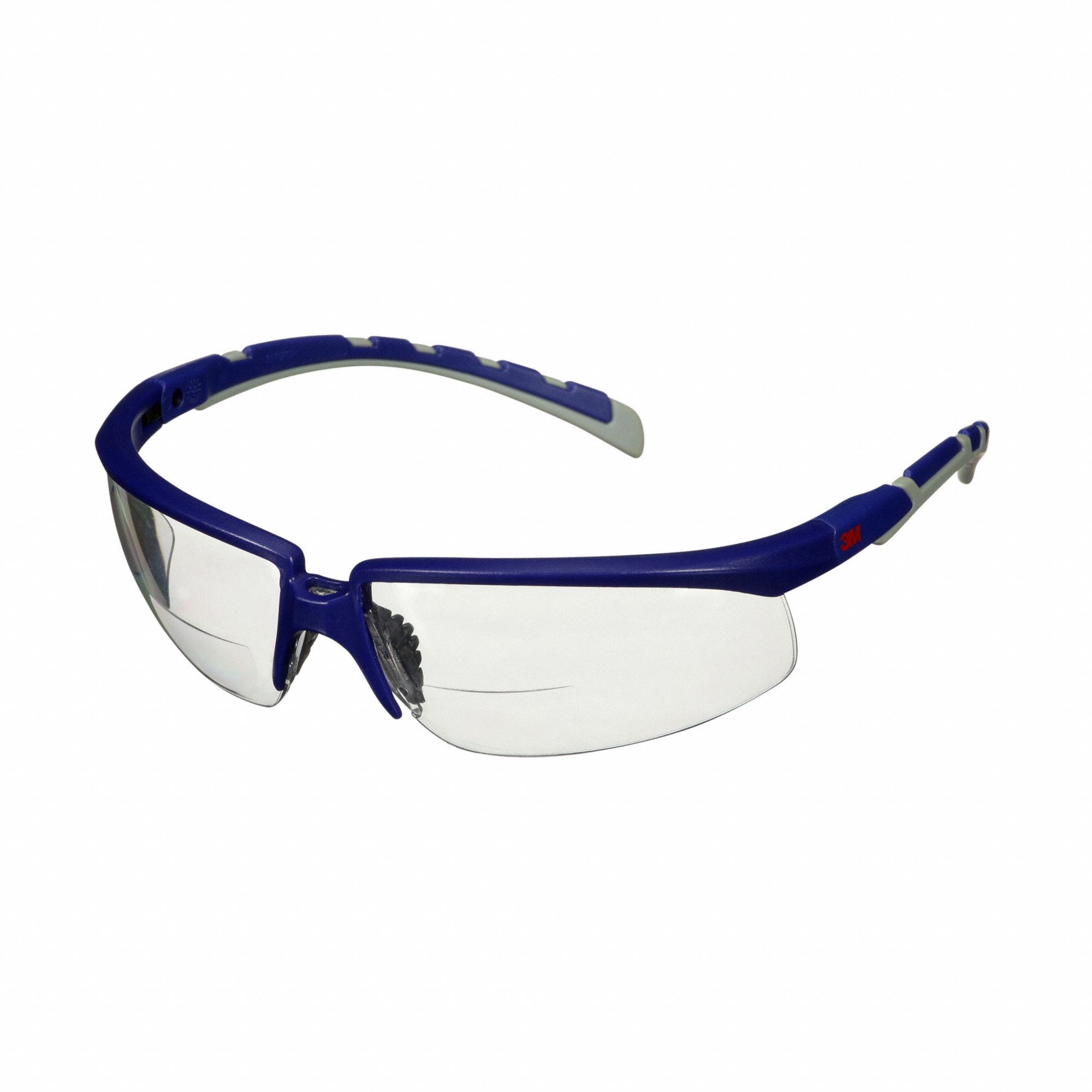 3M Safety Glasses AntiFog /AntiStatic, No Foam Lining, Wraparound Frame, HalfFrame, +1.50