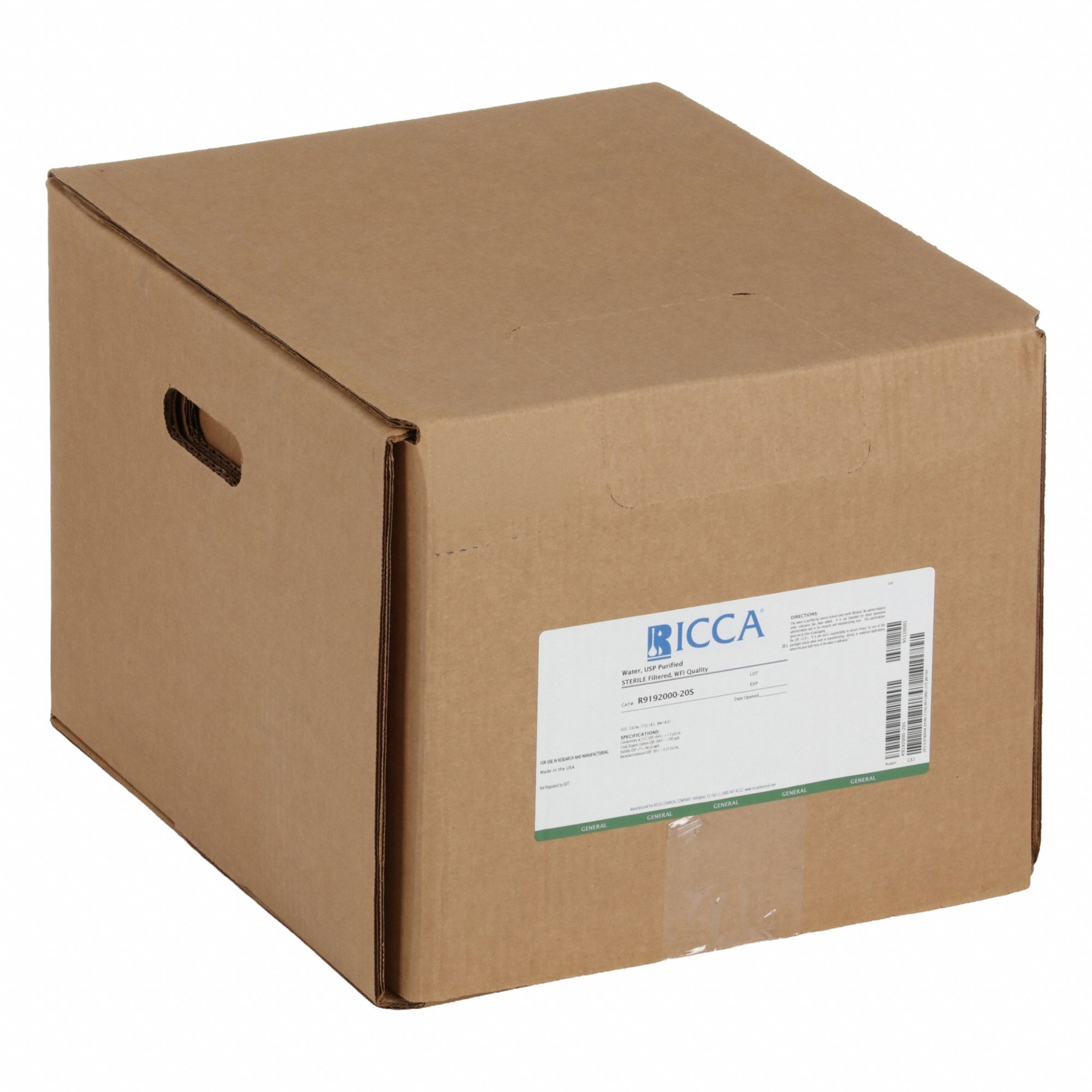 Water - USP Purified Sterile Filtered - WFI Quality Analytical Reagent