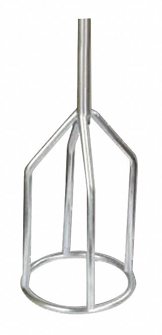 Mixing Paddle With Holes Silver