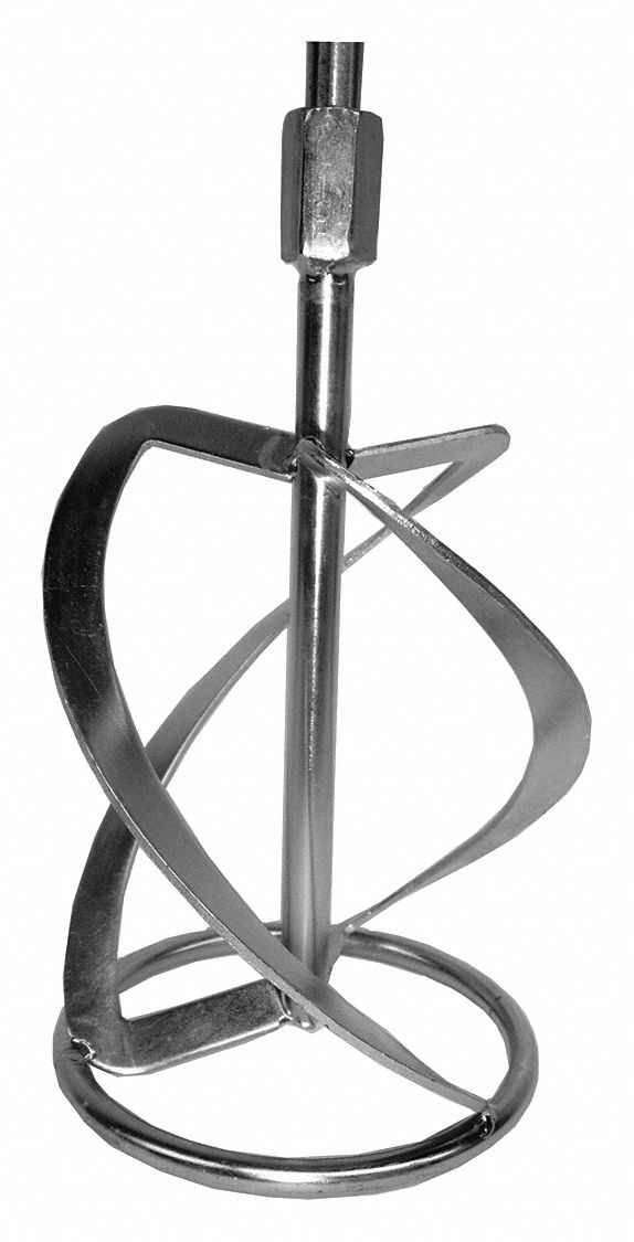 Mixing Paddle With Holes Silver