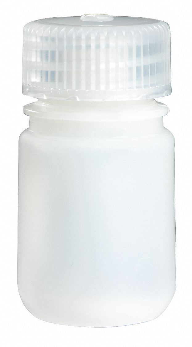 NALGENE, 1 oz Labware Capacity English, HDPE, Bottle 56GW51PLA