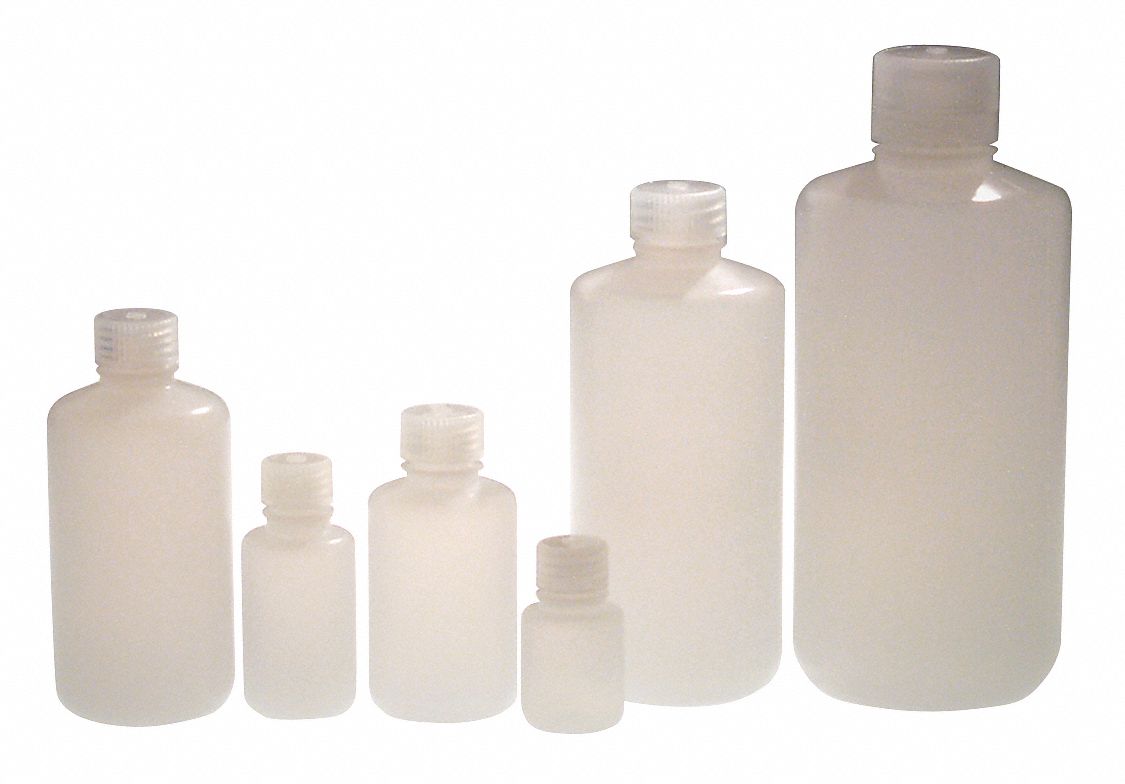 NALGENE, 2 oz Labware Capacity English, HDPE, Bottle 56GW71PLA