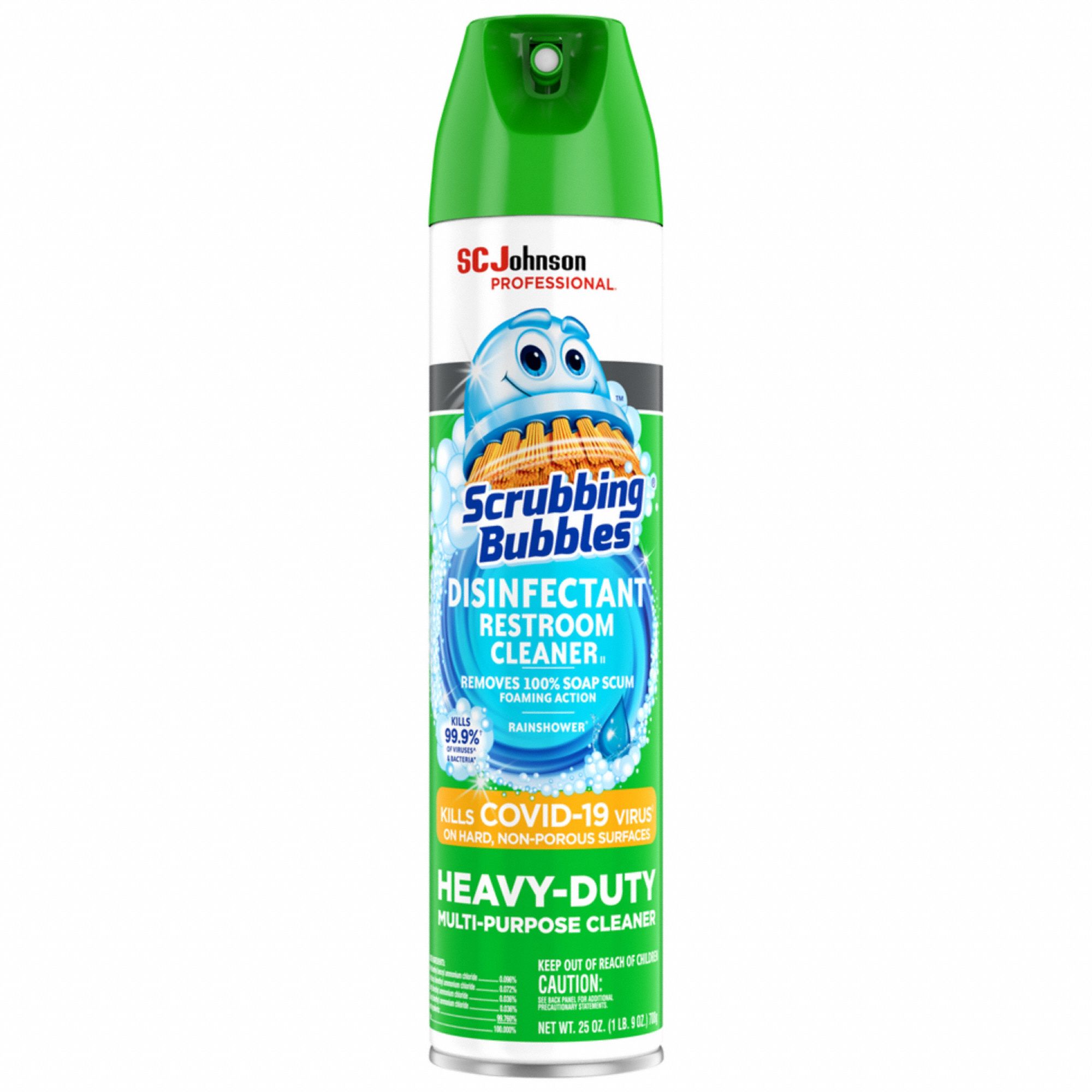Bathroom Cleaner: Aerosol Spray Can, 25 oz Container Size, Ready to Use, 12 PK