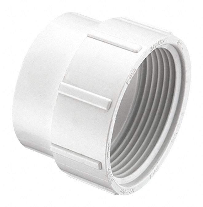 Schedule DWV, 6 in x 6 in Fitting Pipe Size, Cleanout Adapter 56GX34