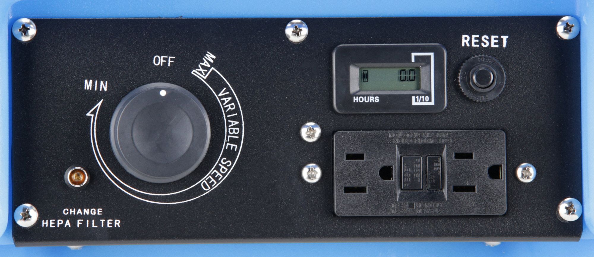 BLUEDRI Industrial Air Scrubber 60 dB Max Noise Level, Plastic, 450