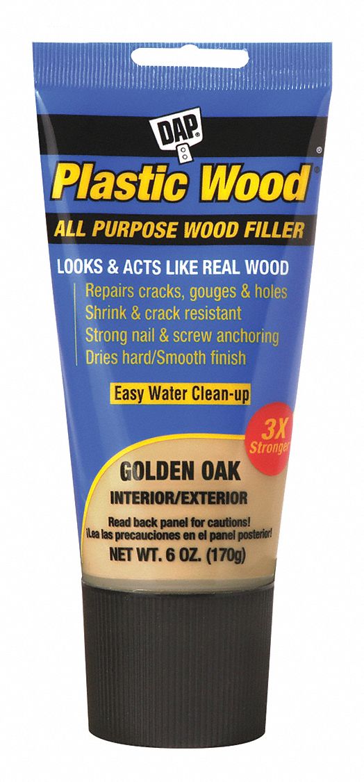 DAP Plastic Wood All Purpose Latex Wood Filler, Golden Oak, 6 oz