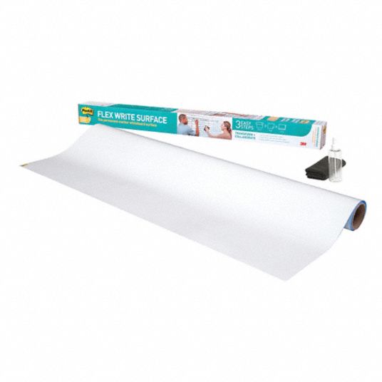 POST-IT Dry Erase Sheet: 36 in Dry Erase Ht, 24 in Dry Erase Wd