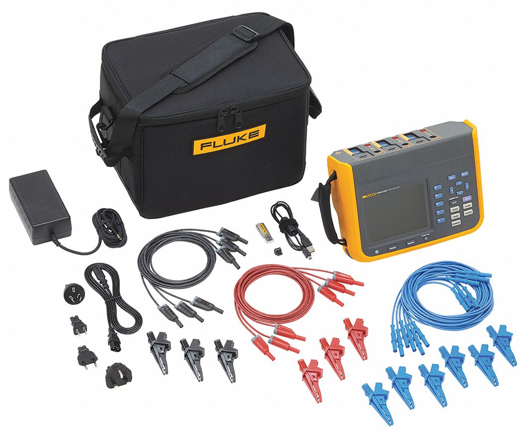 Power Quality Analyzer: CAT III 1000V/CAT IV 600V, 10 A Max AC Current Measured, NORMA 6003