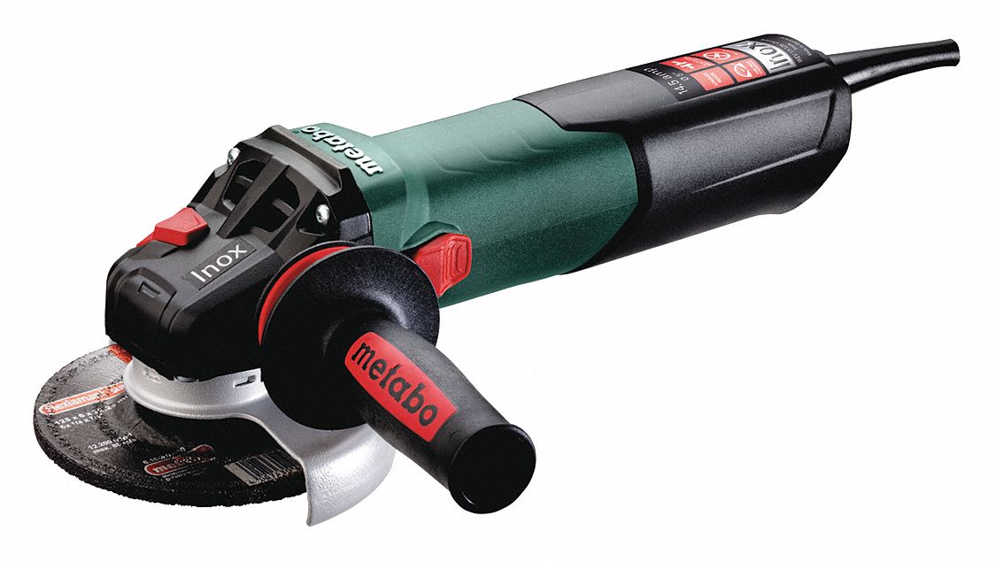 Angle Grinder: 14.5 A, 7, 600 RPM Max. Speed, Slide, 5 in Wheel Dia, 120V AC, WEV 17-125