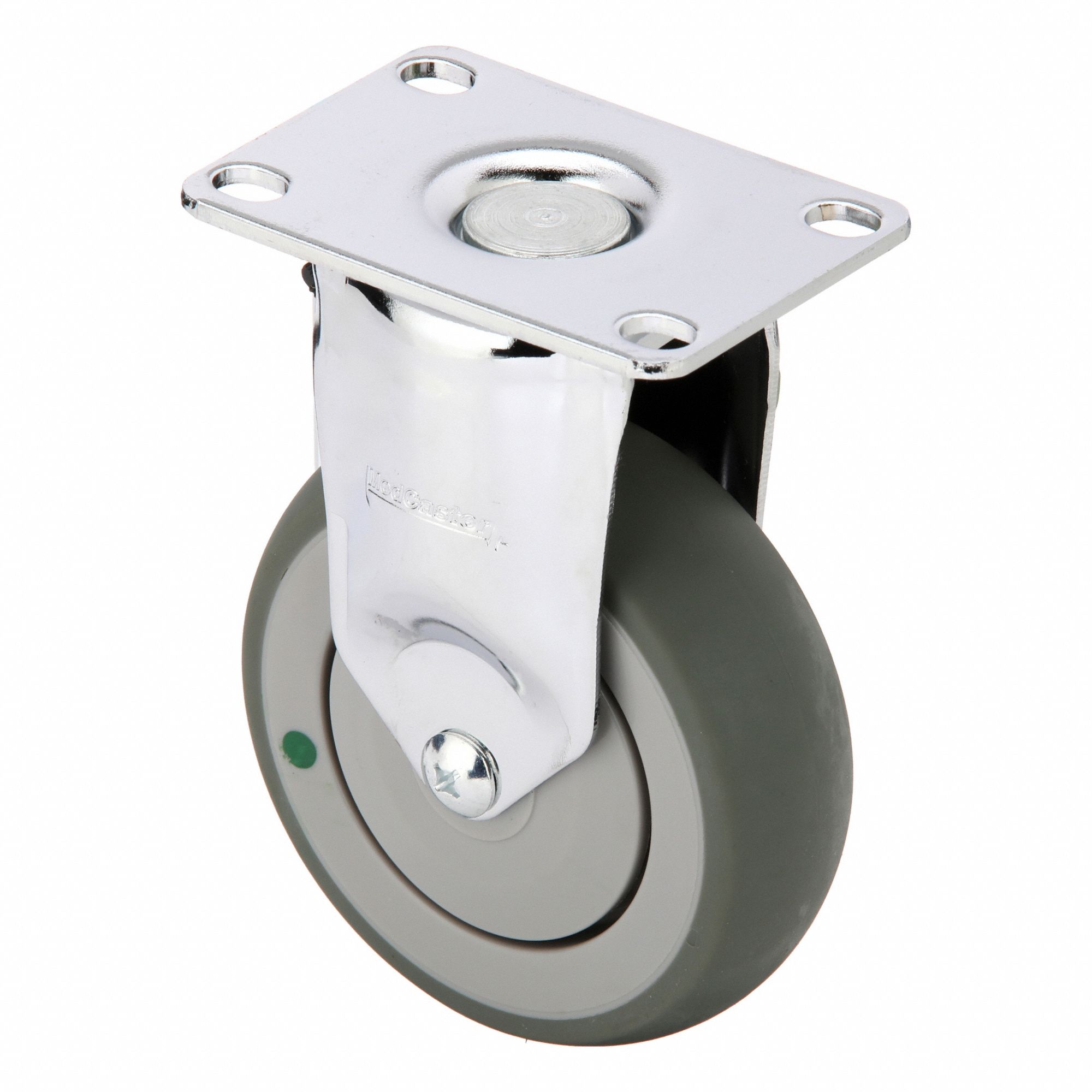 Plate Caster, Swivel, 4" Wheel Dia.