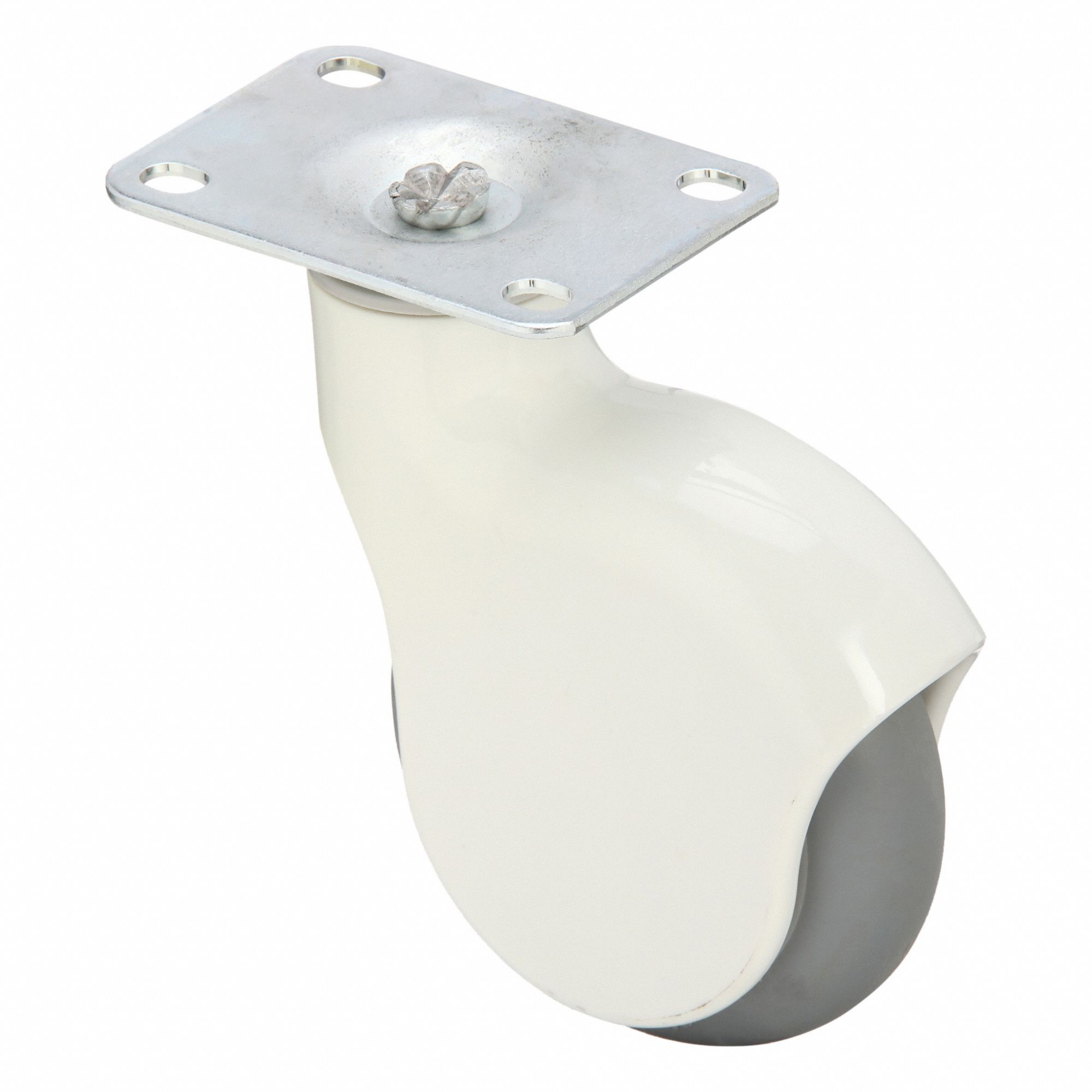 Plate Caster, Swivel, 4" Wheel Dia.