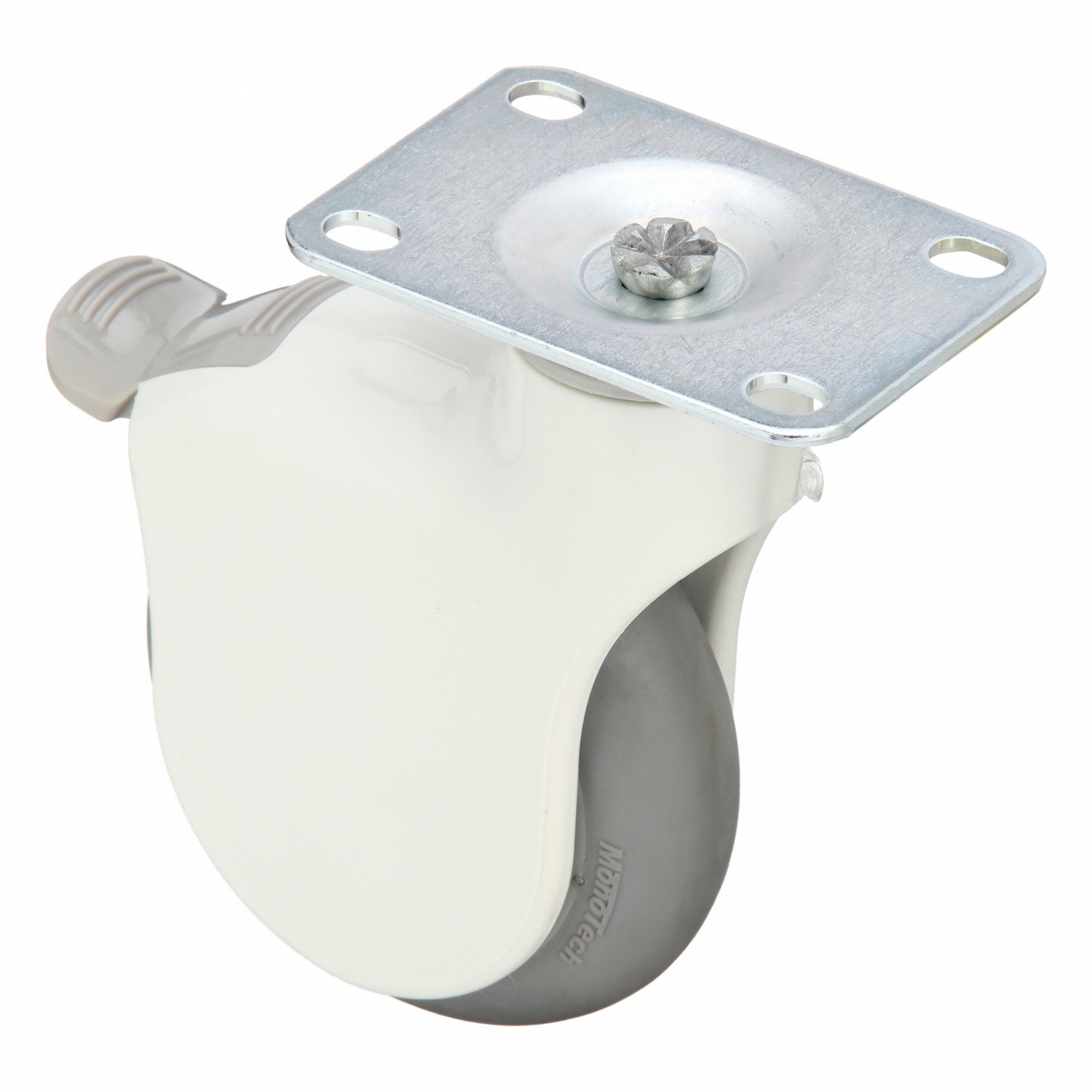 Plate Caster, Swivel, 4" Wheel Dia.